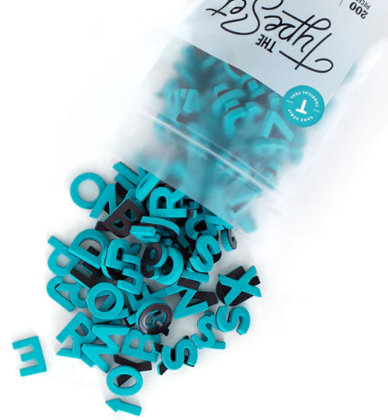 Soft Magnetic Letters 1" 200-Pieces (Solid Colors)