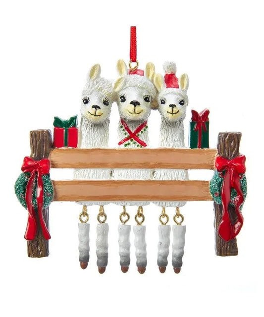 Llama Family of 3 Ornament