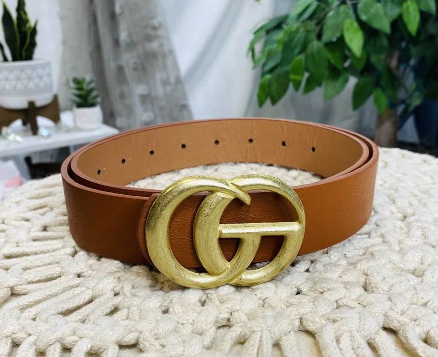 Fashion Belts - Camel
