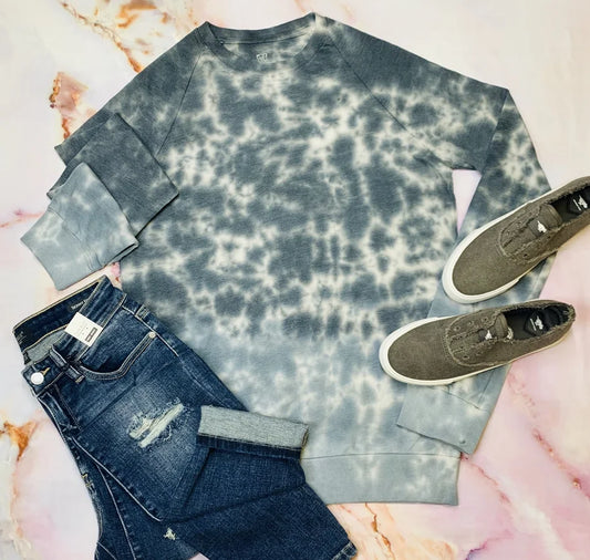 Charcoal Bomba Ombre Tie Dye Sweatshirt