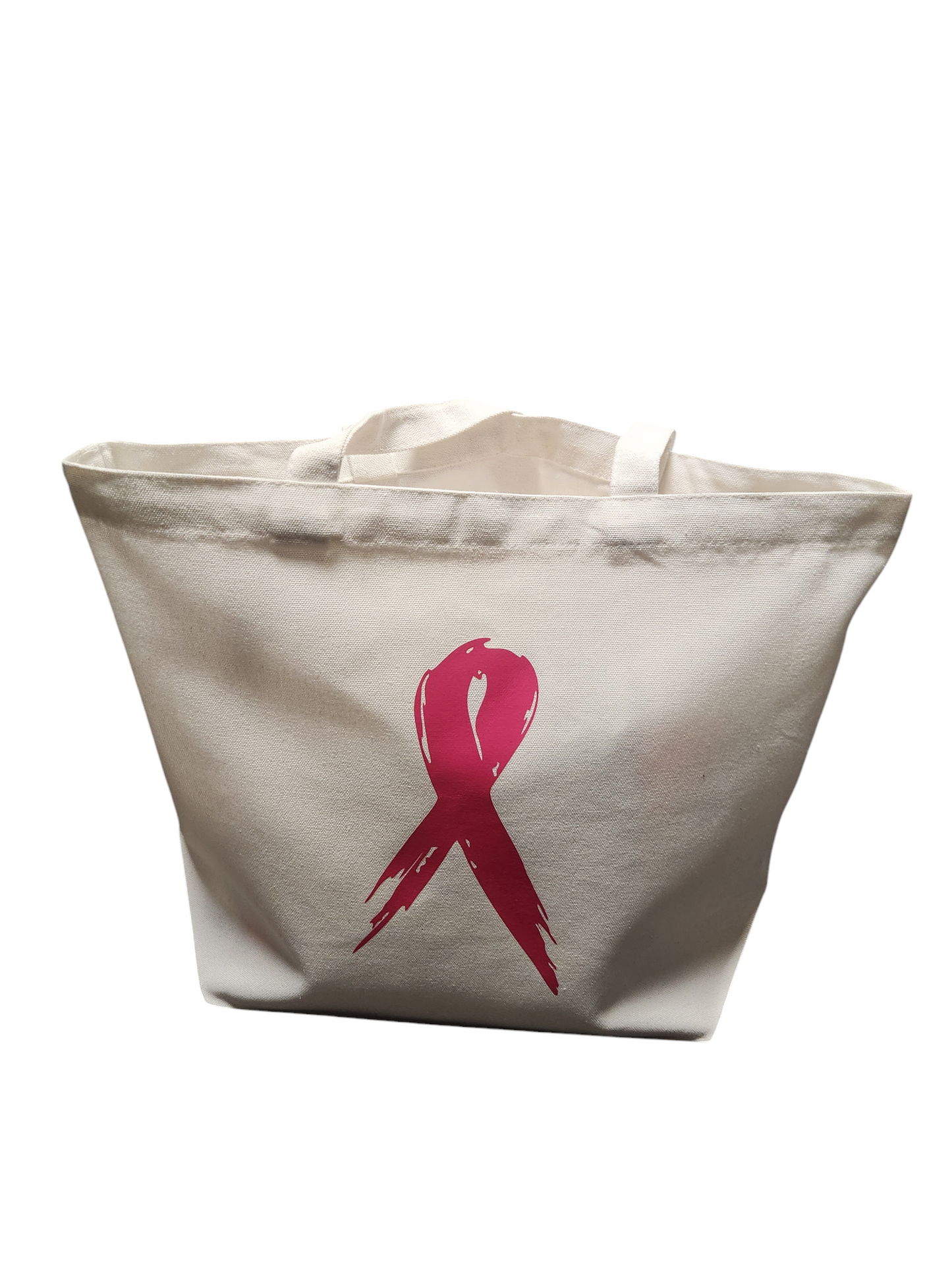 "Pink Ribbon" Canvas Tote Bag