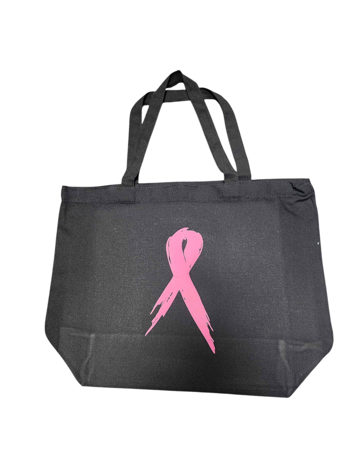 "Pink Ribbon" Canvas Tote Bag