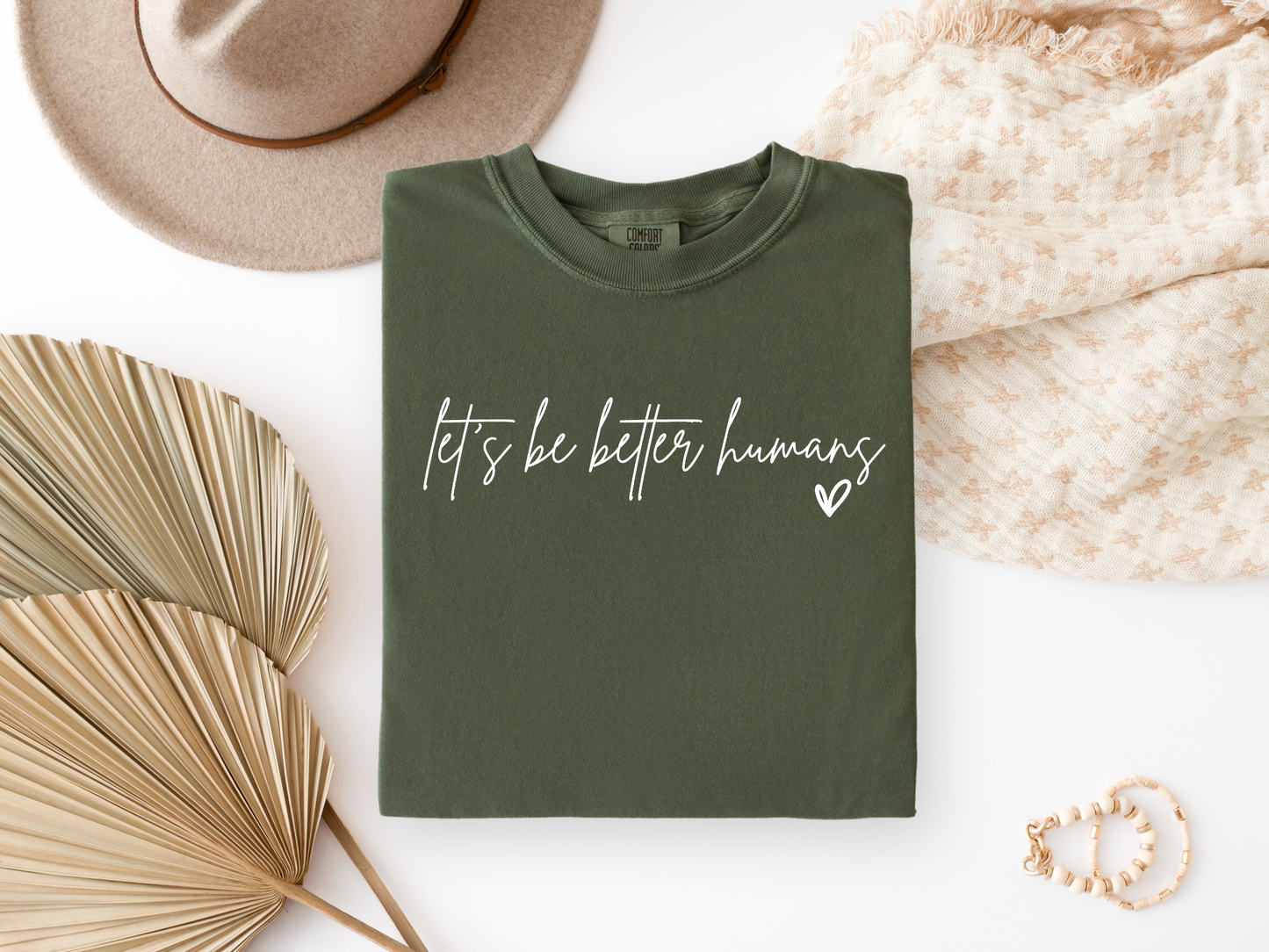 "Let's Be Better Humans" Graphic Short Sleeve T-Shirt