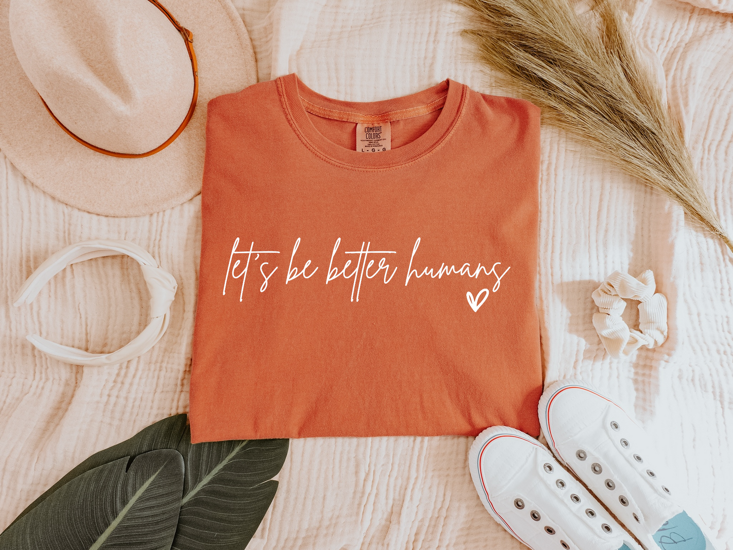 "Let's Be Better Humans" Graphic Short Sleeve T-Shirt