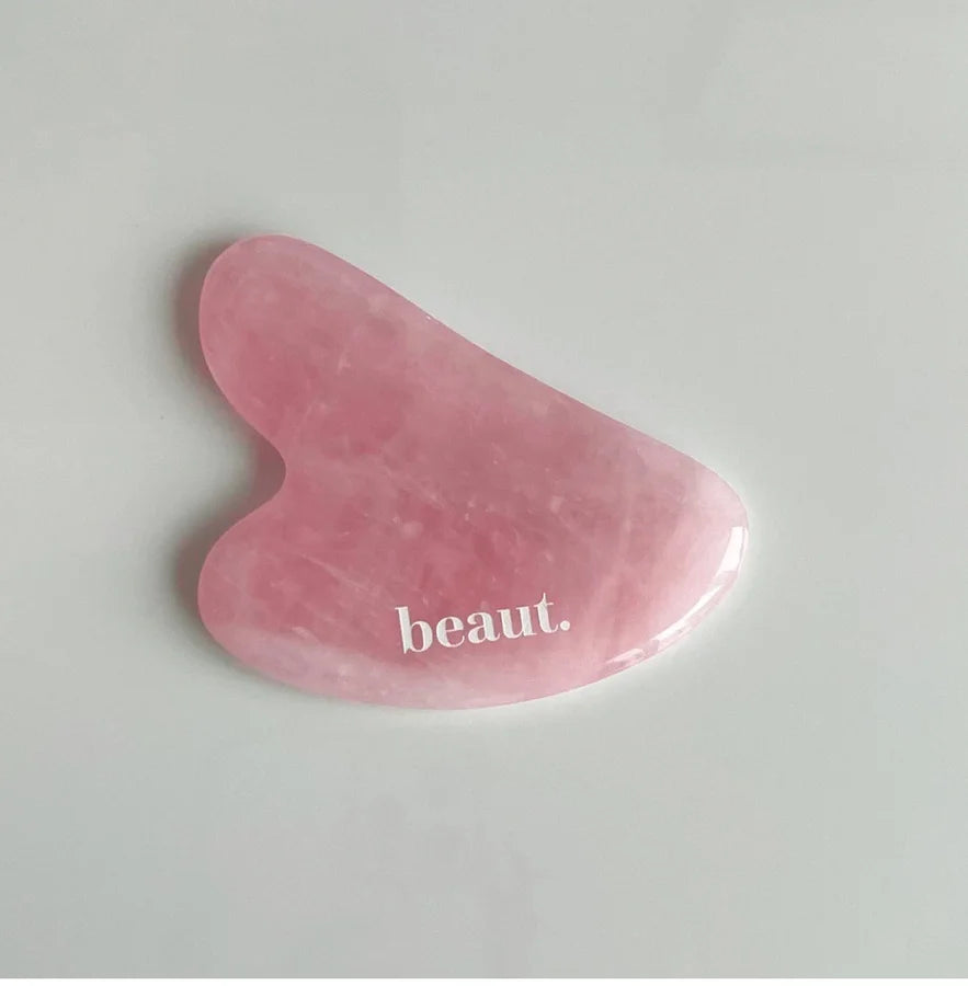 Beaut Co. Rose Quartz Gua Sha- Sculpt