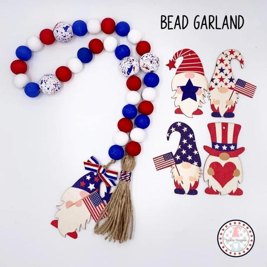 Patriotic Beaded Long Garland (Multiple Styles)