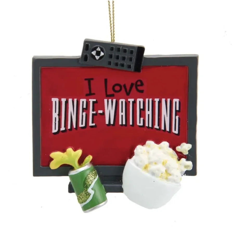 "I Love Binge-Watching" Ornament