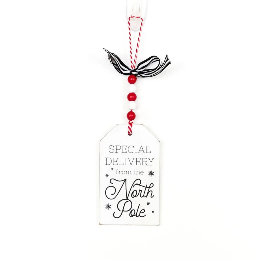 Holiday Wooden Tag Ornaments (Multiple Styles)