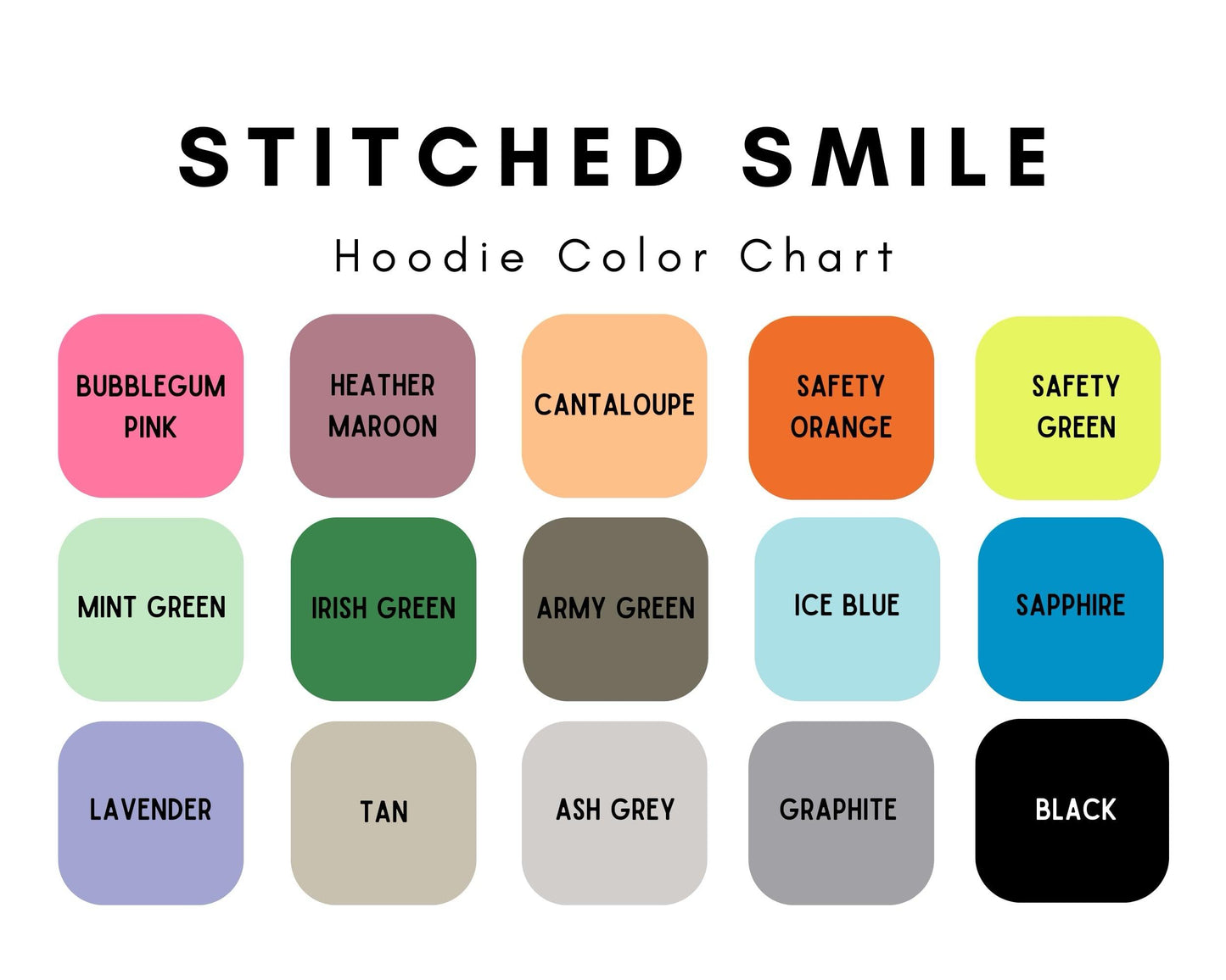 "Stitched Smiles Favorite Chemicals" Black Graphic Tee/Sweatshirt/Hoodie