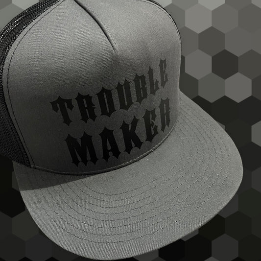 "Trouble Maker" Grey Snapback Hat