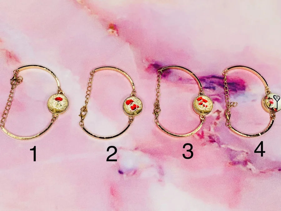 Gold Plated Adjustable Snap Bracelets