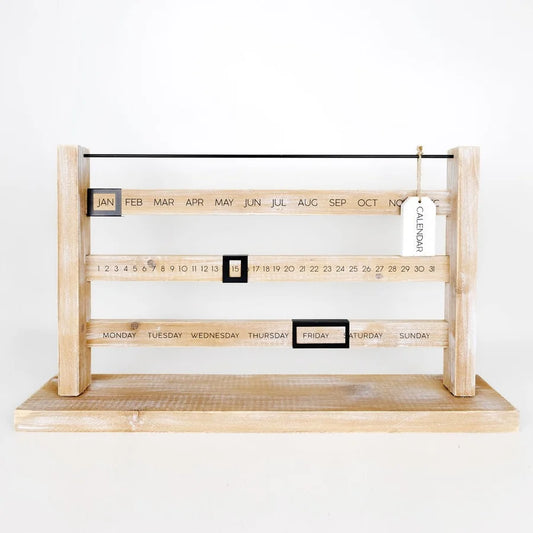 Bamboo Wooden Scale-Style Calendar