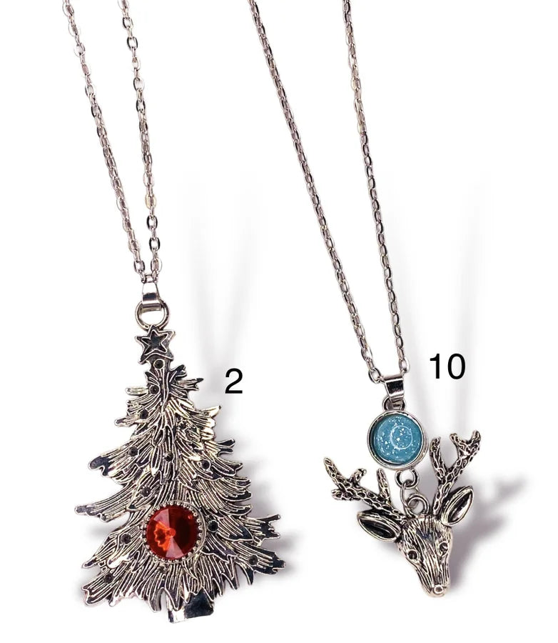 Snap Necklaces w/ Christmas Design