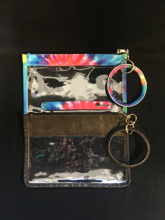 Key Ring with Matching Clear Clutch