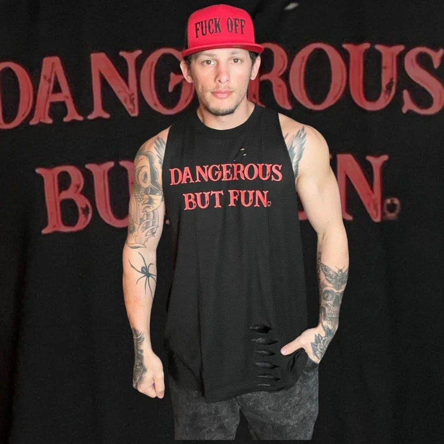 "Dangerous But Fun" Road Rash Tank Top