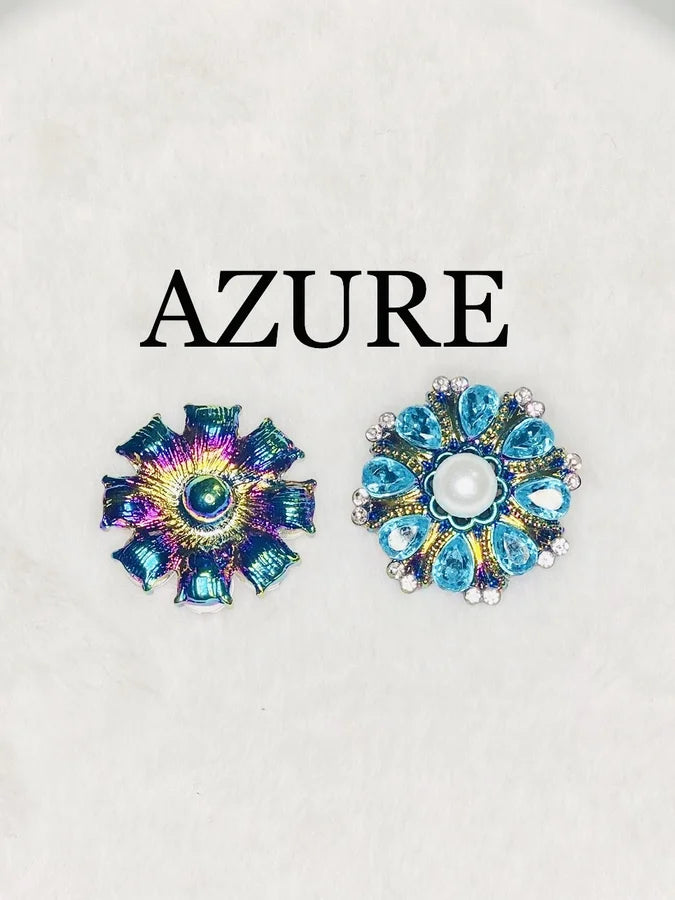 Vintage Iridescent Snap with Jewels