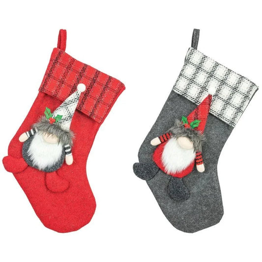 Stylish Gnome Stocking (Multiple Colors)