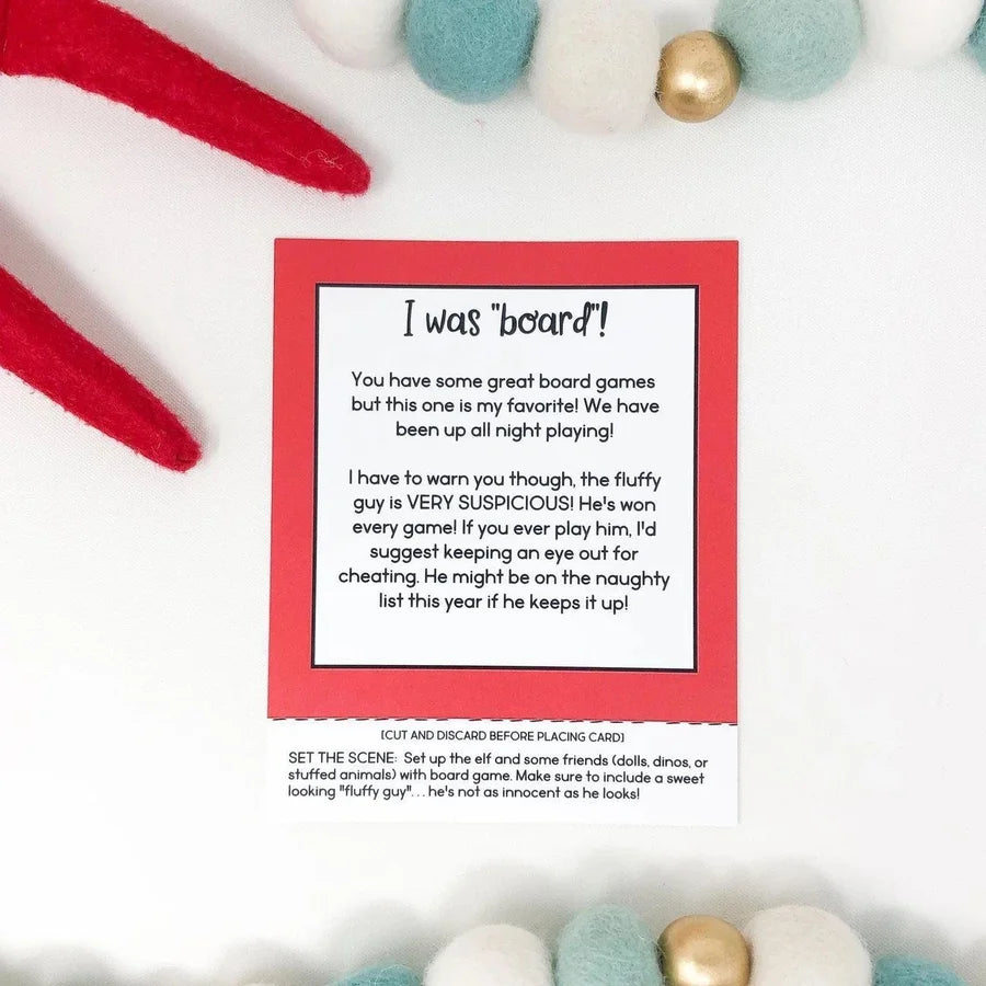 Christmas Elf Story Cards *Elf not included*