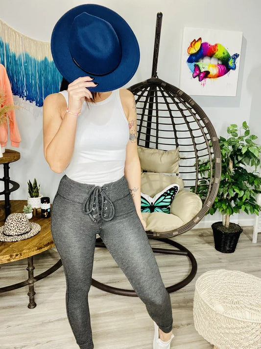 Reg/Plus Charcoal Skinny Joggers