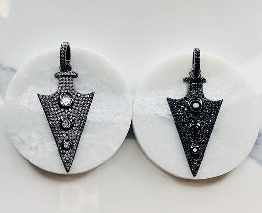 Crystal Arrowhead Pendants (Medium)