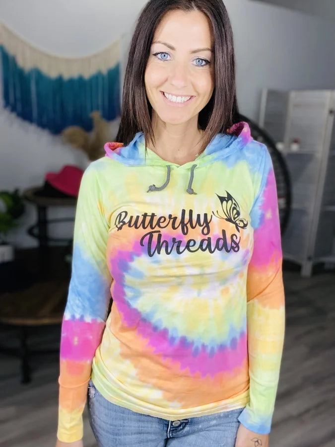 BTB Exclusive Long Sleeve Tie Dye Hoodie