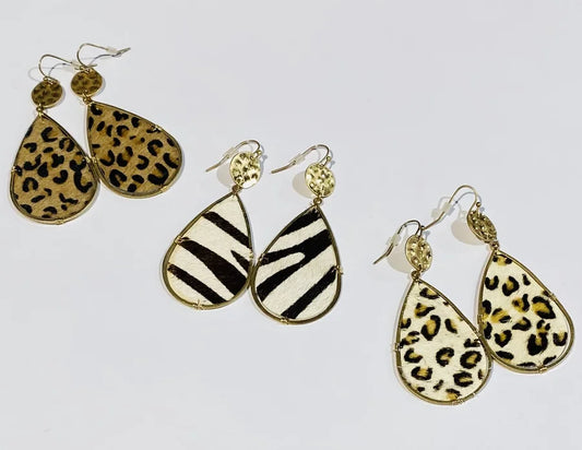 Gold Animal Print Earrings