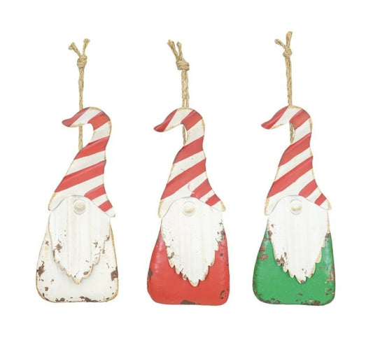 Weathered Christmas Gnome Hangers (Multiple Colors)