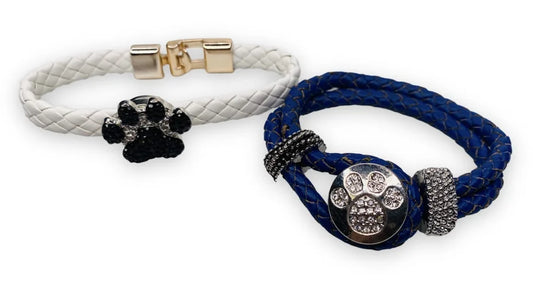 Paw Print Snap Bracelets