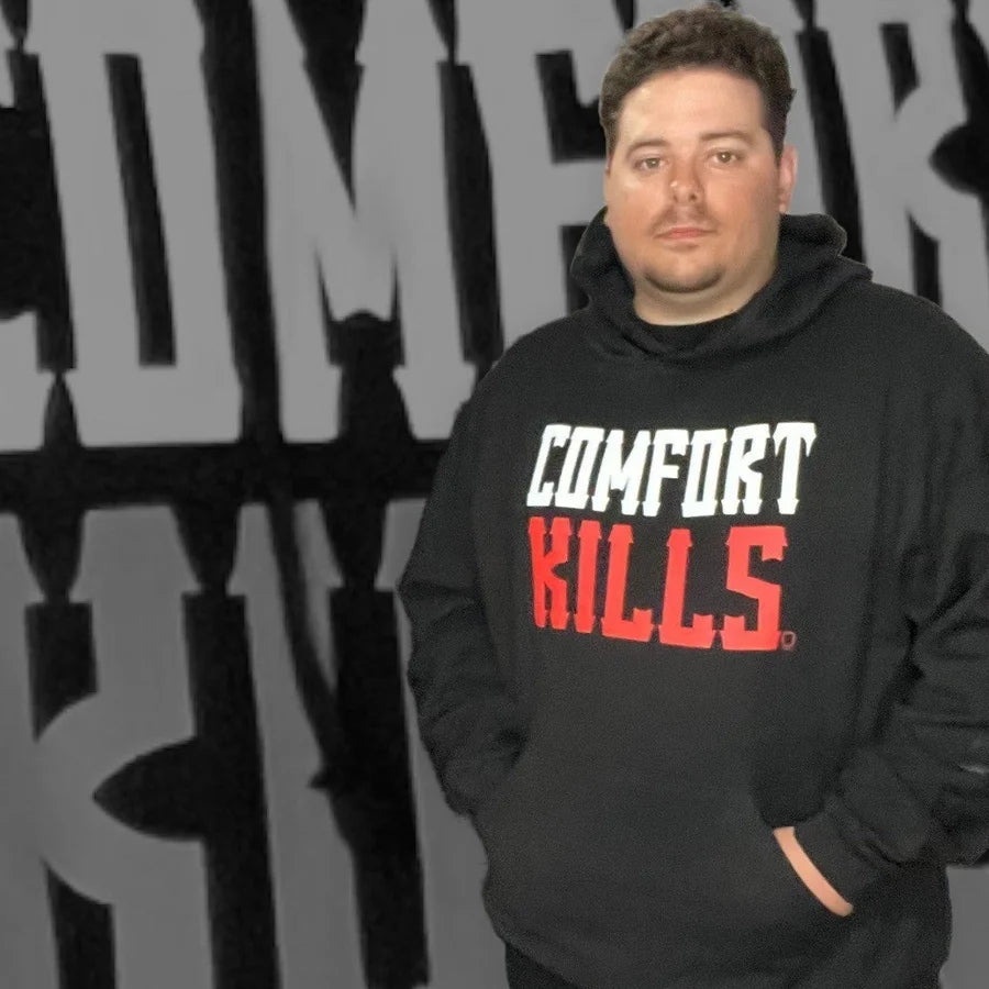 "Comfort Kills" Black Hoodie