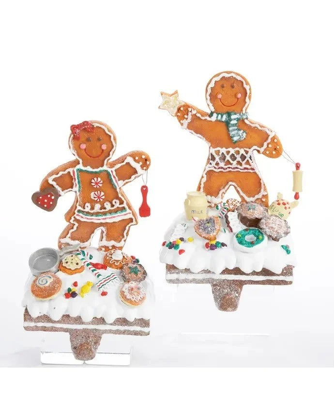 Gingerbread Stocking Hanger (2 Styles)