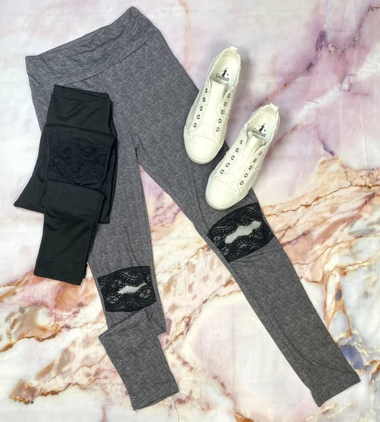 Blumin Leggings with Lace Detail