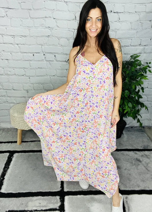 "Be a Wildflower" Ivory Dress - Reg/Plus