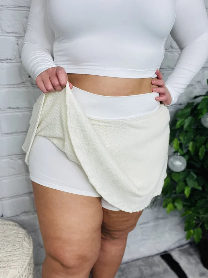 "Finding the Rhythm" Sand Skort - Reg/Plus