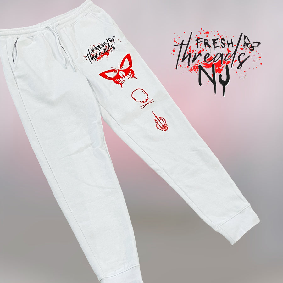 FTNJ Joggers WHITE