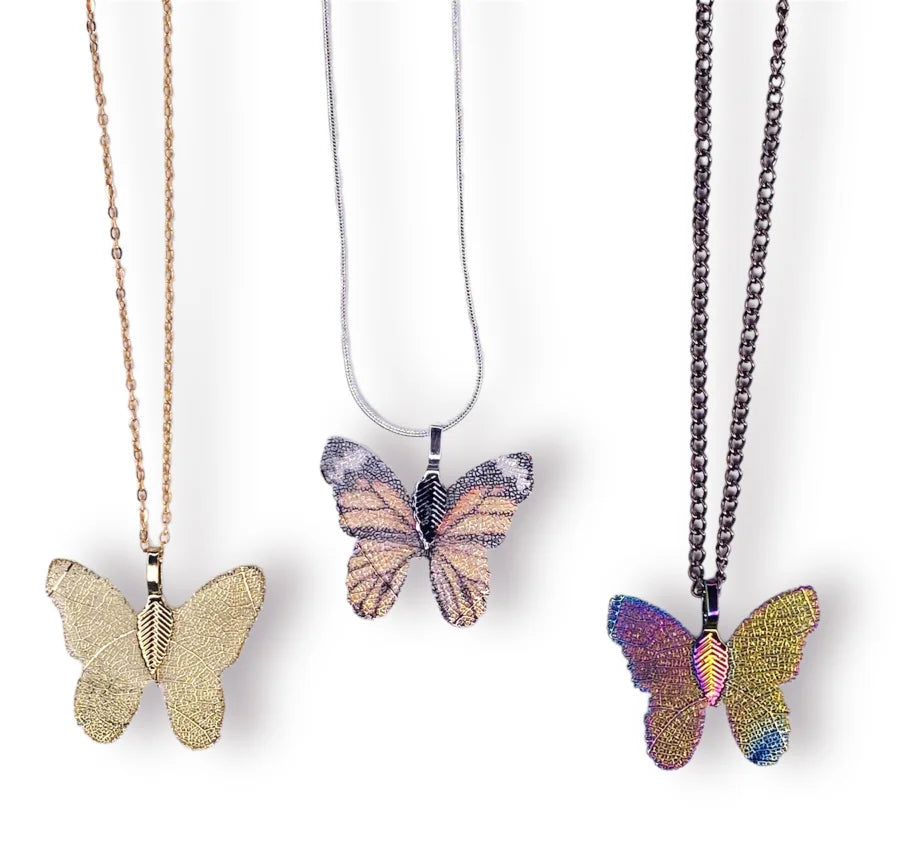 Butterfly Pendant Necklaces