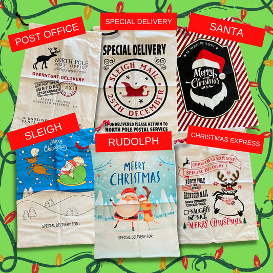 Santa Sacks - 6 Kinds