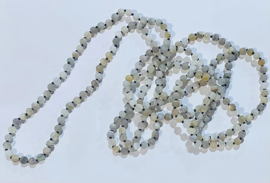 Frosted Beaded Necklace