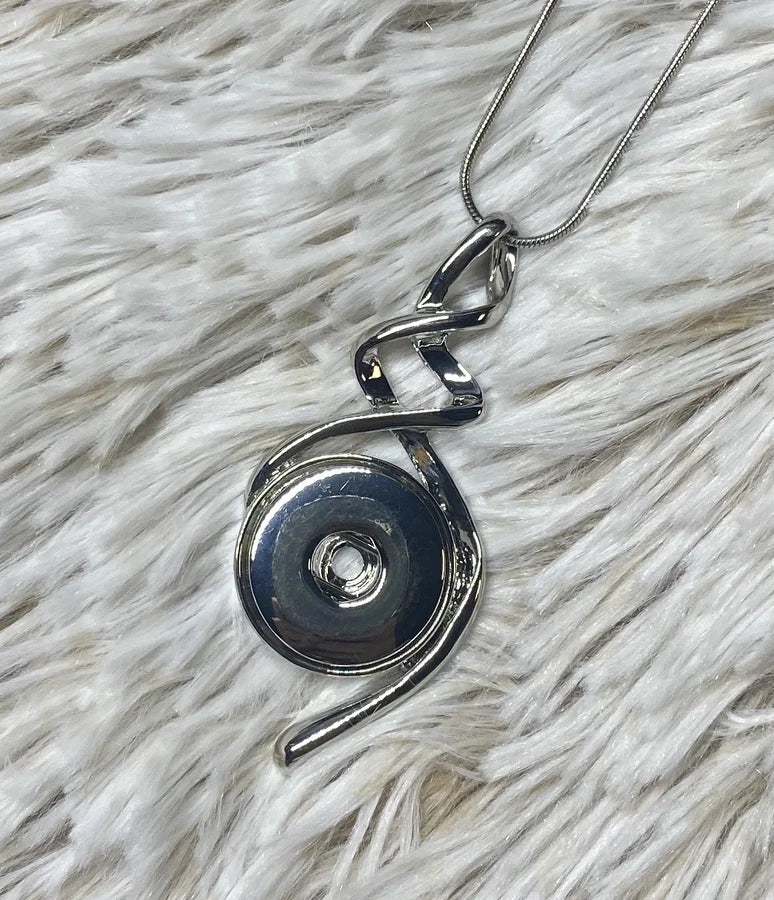 Spiral Snap Jewel Necklace