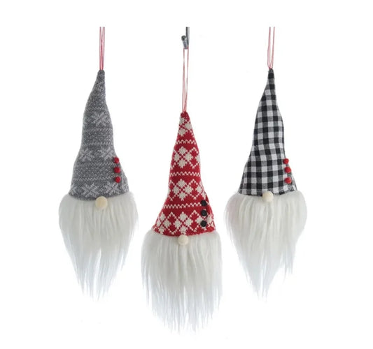 Holiday Gnome Ornaments (Multiple Colors)