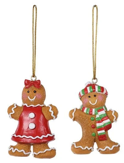 Resin Gingerbread Ornaments (2 Styles)