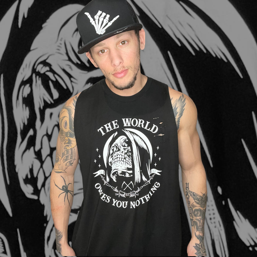 "The World Owes You Nothing" Tank Top