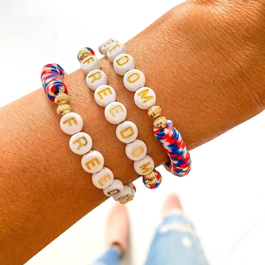Savvy Bling Stretch Heishi Bead Bracelet
