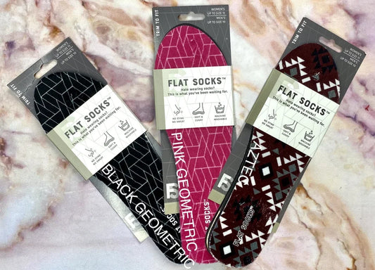 Foot Petals Asst. Flat Socks Inserts - Medium