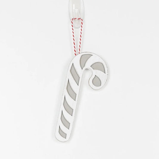 Wooden Candy Cane Ornaments