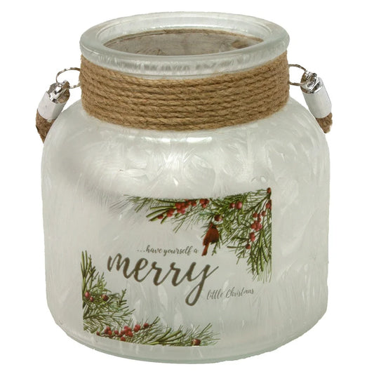 "Have Yourself a Merry Little Christmas" Frosted Jar