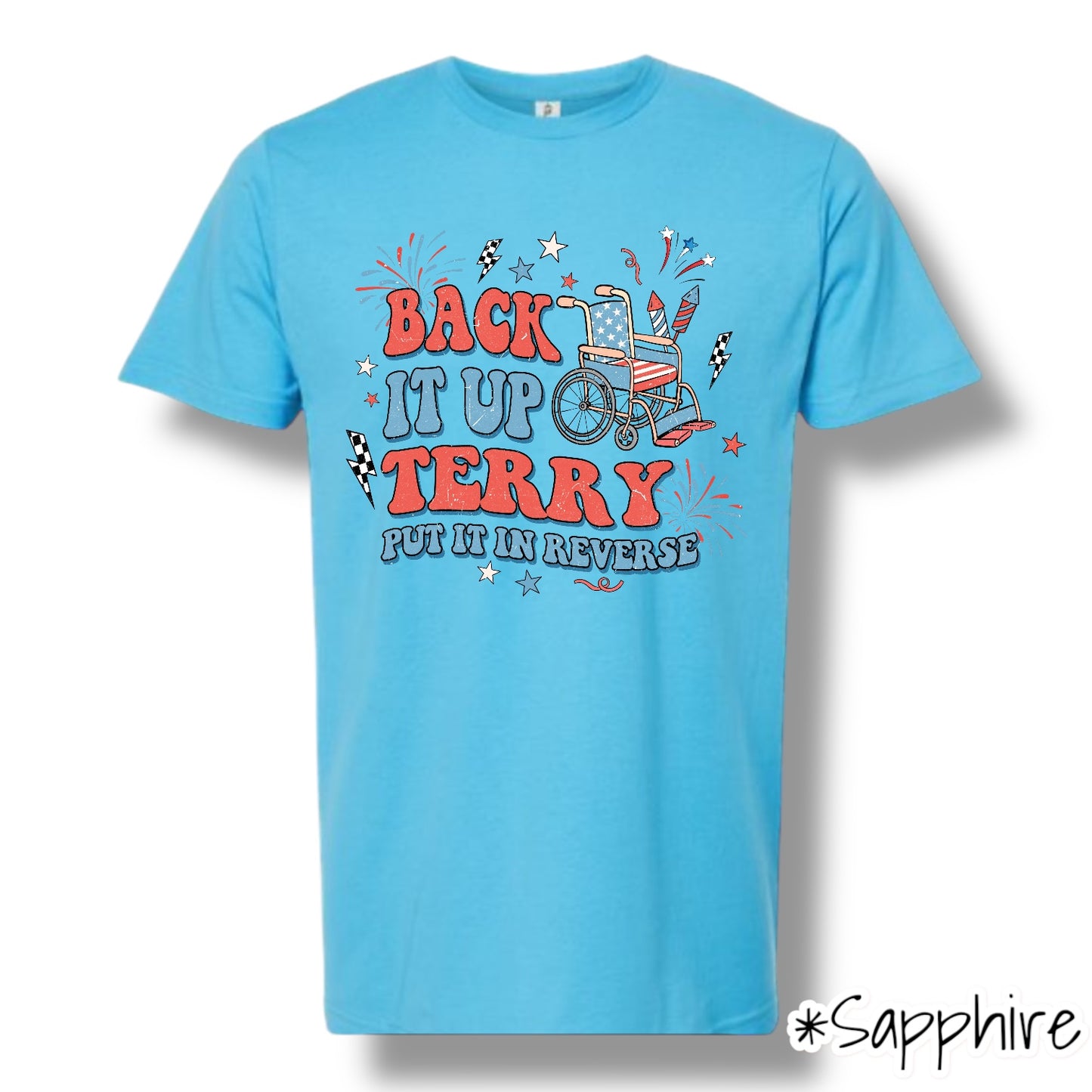 "Put It In Reverse" Front Print Only Graphic Short Sleeve T Shirt