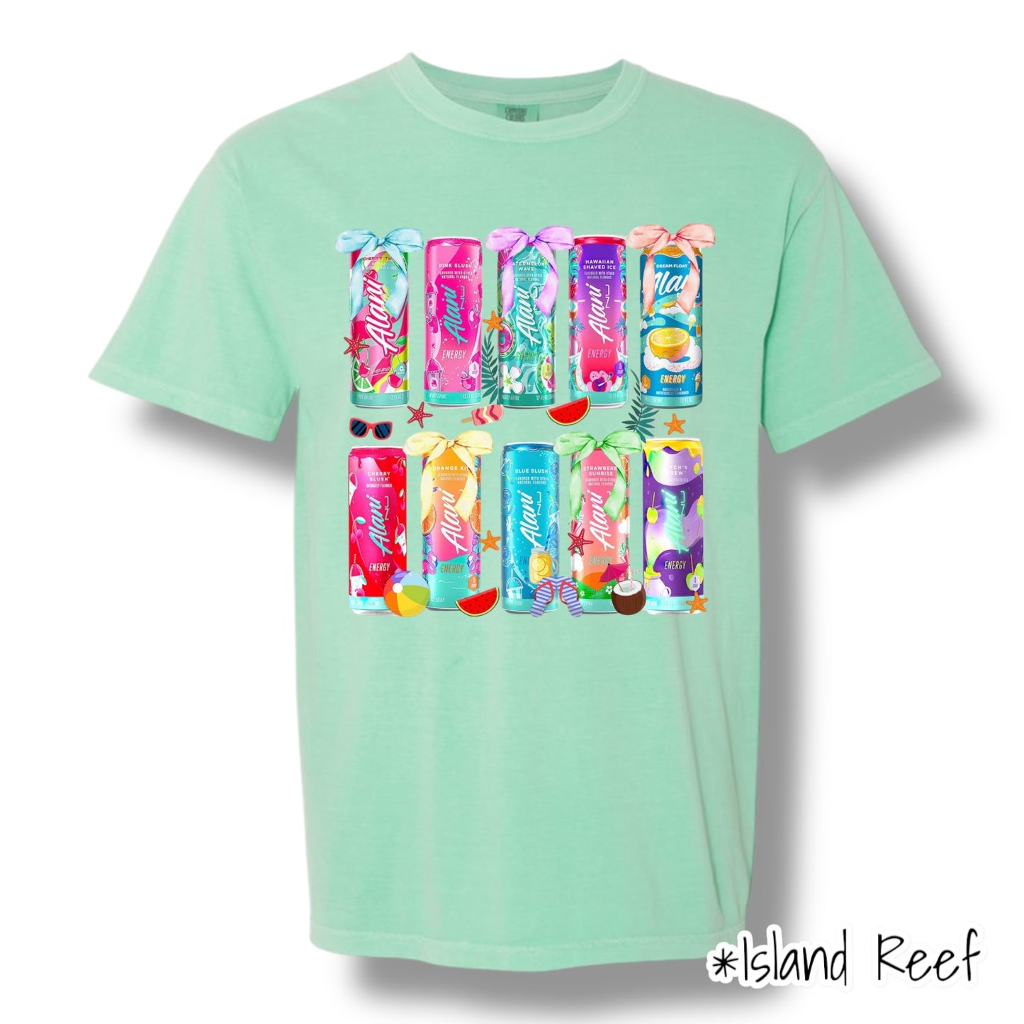 "Summer Drink" Front Print Only Short Sleeve