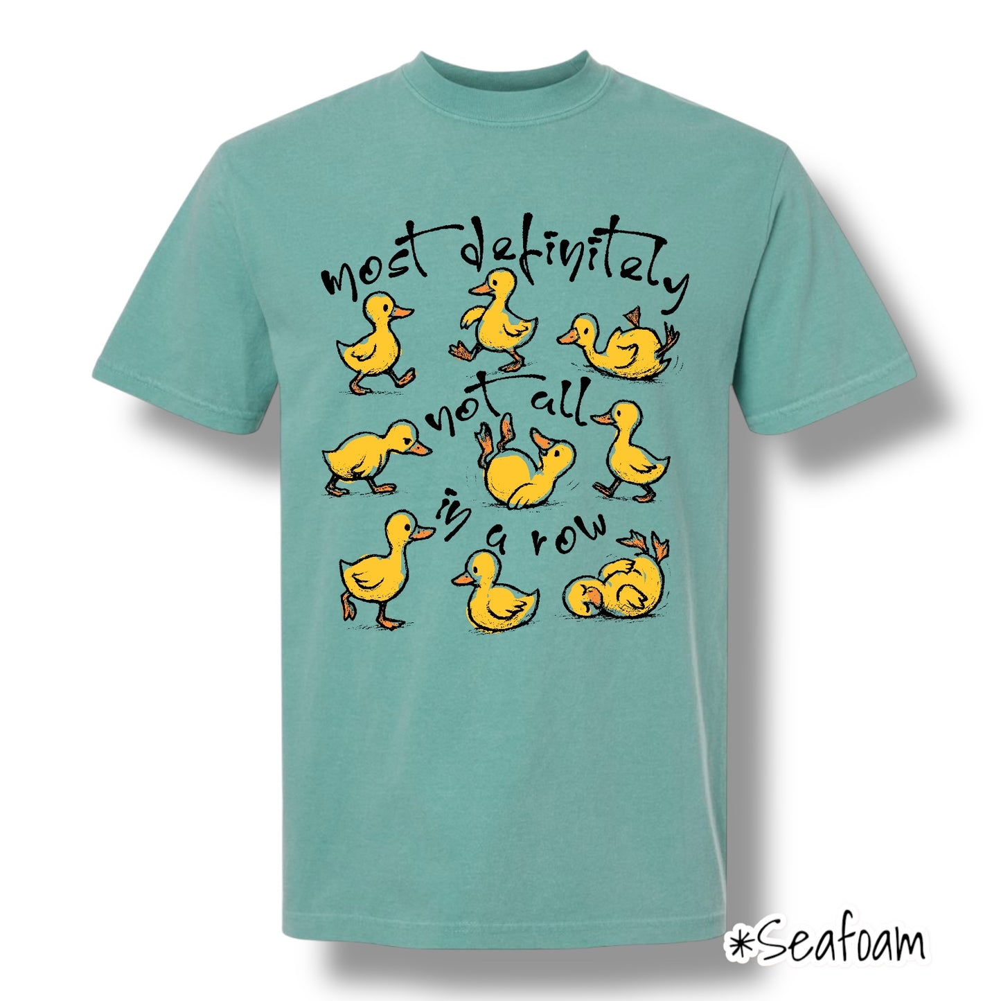 "Not All In A Row" (Black Ink) Front Print Only Short Sleeve