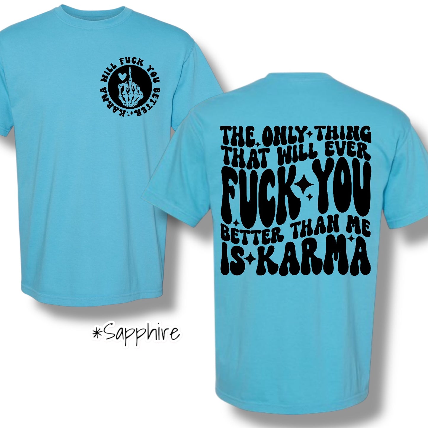 "Better Than Me" (Black Ink) Pocket and Back Print Graphic Short Sleeve