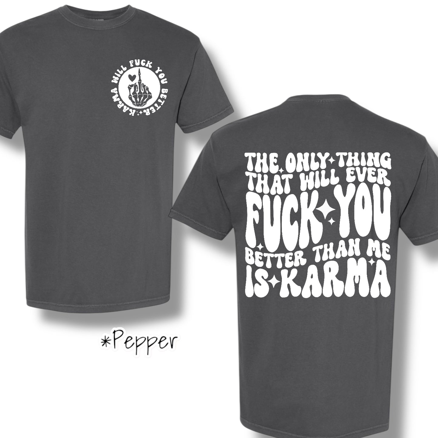 "Better Than Me" (White Ink) Front Print Only Graphic Short Sleeve